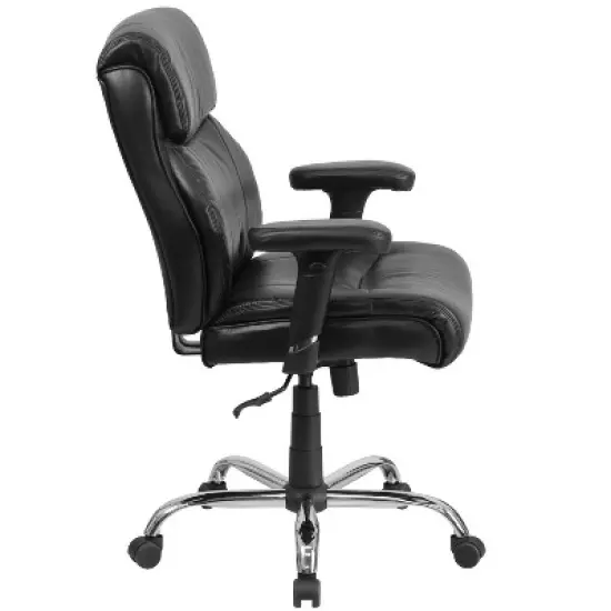 Flash Furniture HERCULES Series Big & Tall 400 lb. Rated Swivel Ergonomic Task Office Chair with Clean Line Stitching and Adjustable Arms image {7}