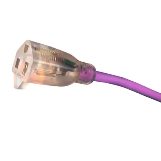 USW 14/3 40ft Fluorescent Purple Extension Cord image {1}