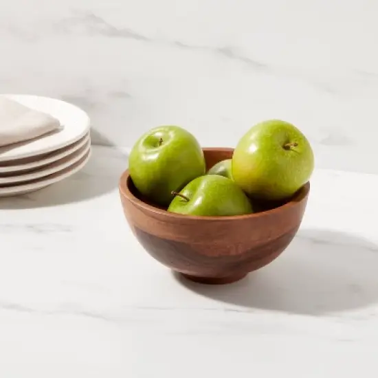 30oz Wood Small Serving Bowl - Threshold&trade; image {1}