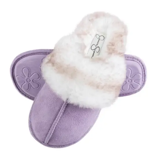 Jessica Simpson Girl's Micro-Suede Scuff Slippers image {13}