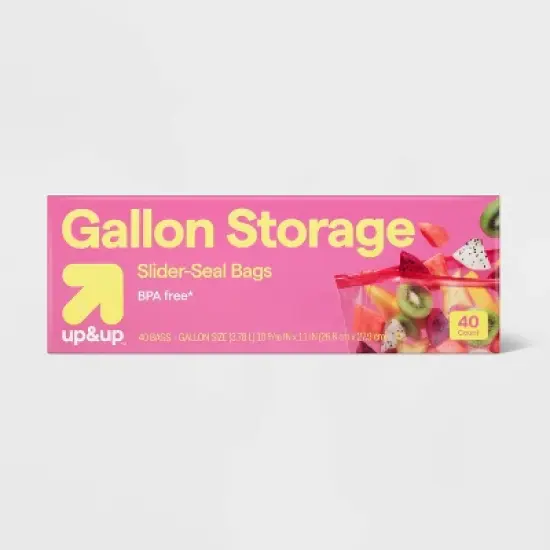 Gallon Slider Storage Bags - up&up&trade; image {5}