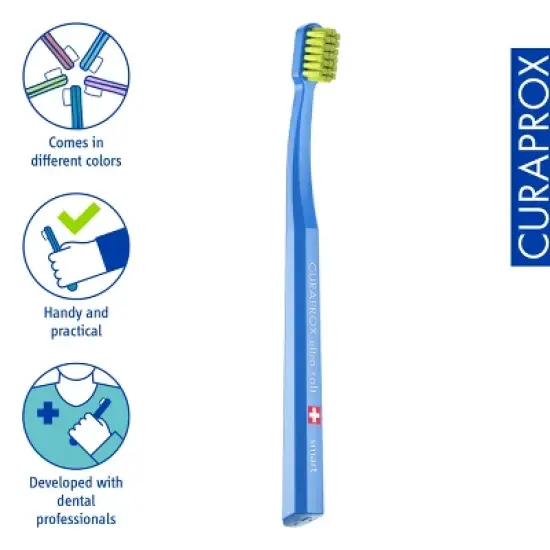 Curaprox CS Smart, Ultra Soft Toothbrush with Small Head for Precision and Gentle Cleaning image {4}