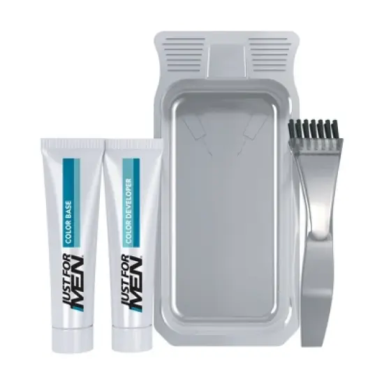 Just For Men Mustache & Beard Coloring for Gray Hair with Brush Included - 3pk image {3}