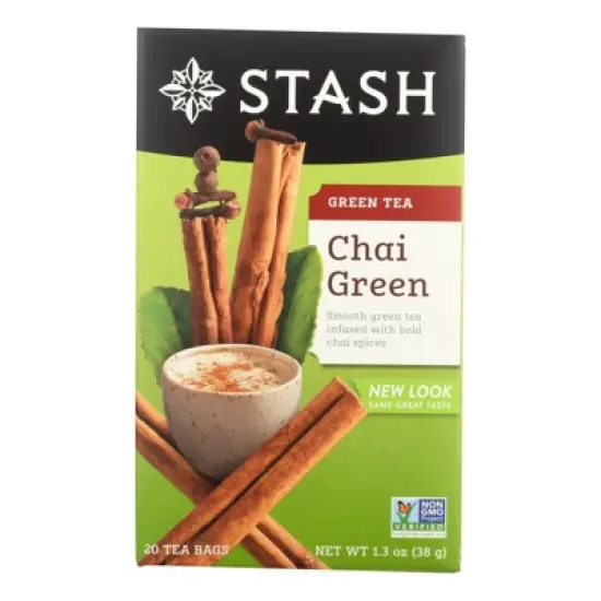 Stash Tea Chai Green Tea - Case of 6/20 Bags image {1}