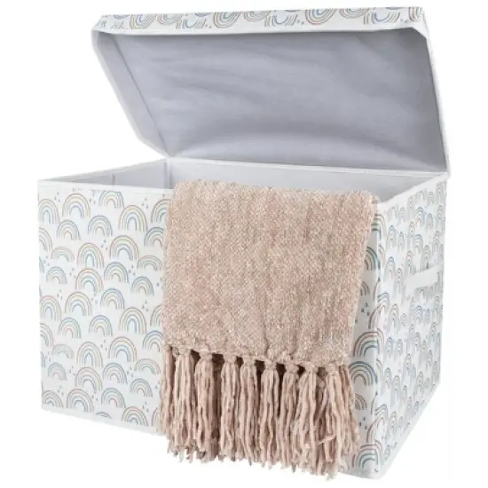 Sammy & Lou Printed Felt Toy Chest - Rainbow image {4}