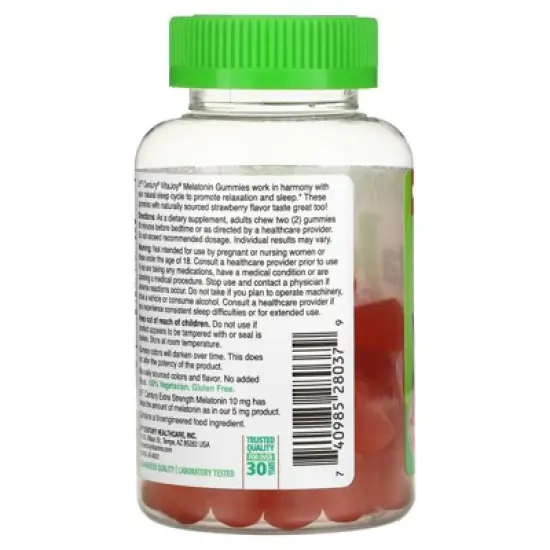 21st Century VitaJoy&reg; Melatonin Gummies, Strawberry, 60 Gummies (5 mg per Gummy) image {2}