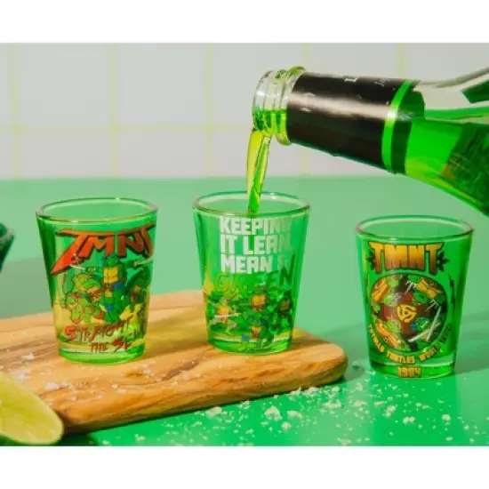 Silver Buffalo Teenage Mutant Ninja Turtles 1.5-Ounce Mini Shot Glasses | Set of 4 image {5}