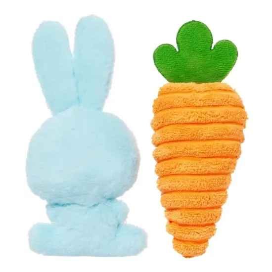 BARK Easter Harriet and Carrot Dog Animal Plush Toy - 2pc image {1}