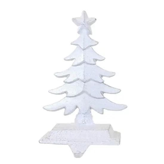 Christmas 6.0 Inch Rustic Tree Stocking Holder Stocking Holder , Star Mantle (1PC) image {4}