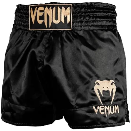Venum Classic Muay Thai Shorts - Black/Gold image {2}