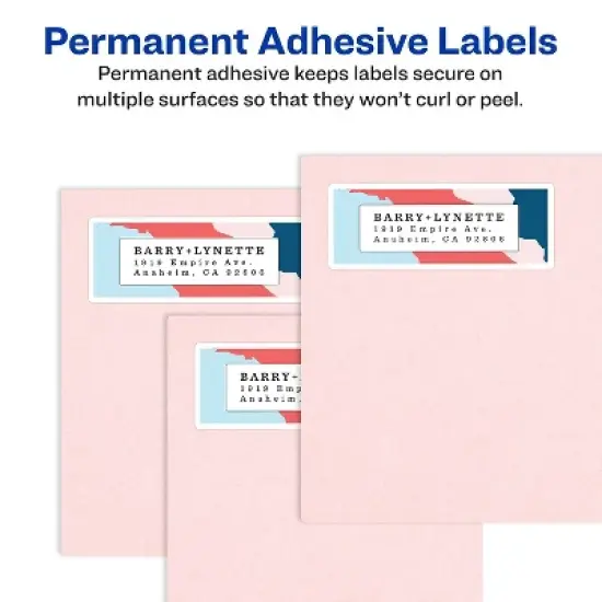 Avery Mailing Labels Address 1"x2-5/8" 750/PK Glossy WE 6526 image {2}