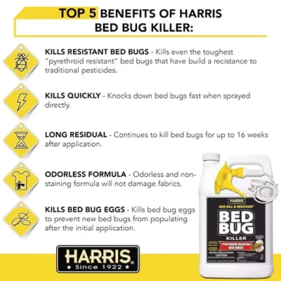 Harris Bed Bug Control Ready to Use Liquid Spray, 1 Gallon image {2}