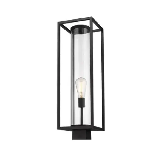 Dunbroch Outdoor Post Mount Light - 8" Glass Lantern, Dimmable, Wet Rated, 1 Bulb image {3}