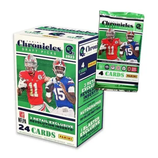 2023 Panini Draft Pick Chronicles Football Trading Card Blaster Box image {1}