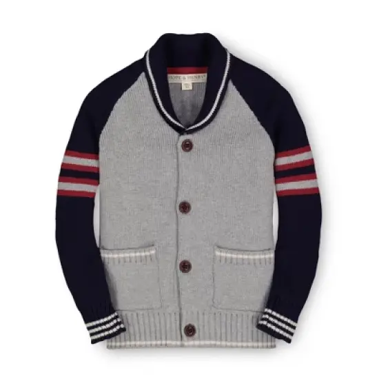 Hope & Henry Boys' Shawl Collar Sweater, Infant image {9}
