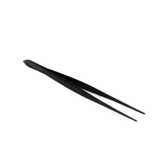 O'Creme Stainless Steel Precision Kitchen Culinary Fine-Tip Tweezer Tongs - Black image {2}