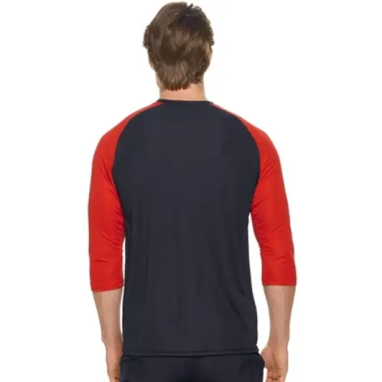 Expert Brand USA-Made Men's DriMax&trade; &frac34; Baseball Athletic Shirt image {5}