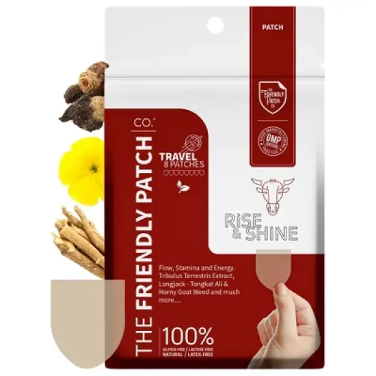 The Friendly Patch Rise & Shine 8 pack workout Togkat Ali, Horny Goat Weed, Maca image {8}