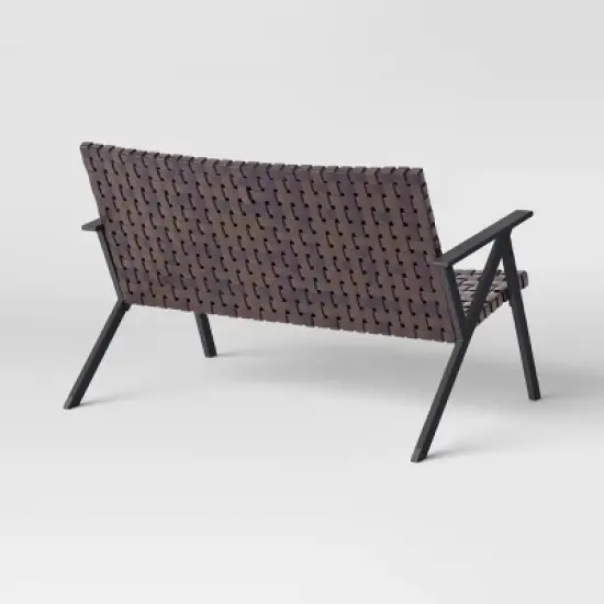 Campton Wicker Patio Loveseat without Cushion - Threshold&trade; image {3}