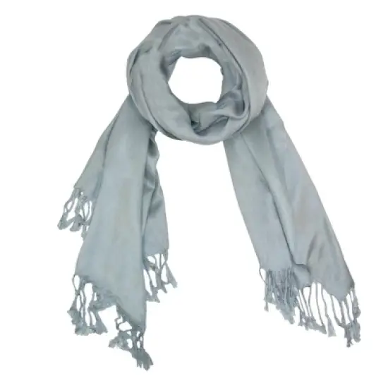 CTM Women's Classic Pashmina Shawl Wraps image {10}