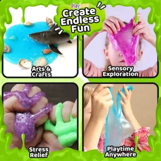 Playbees Glow in The Dark Slime - 12pk image {2}