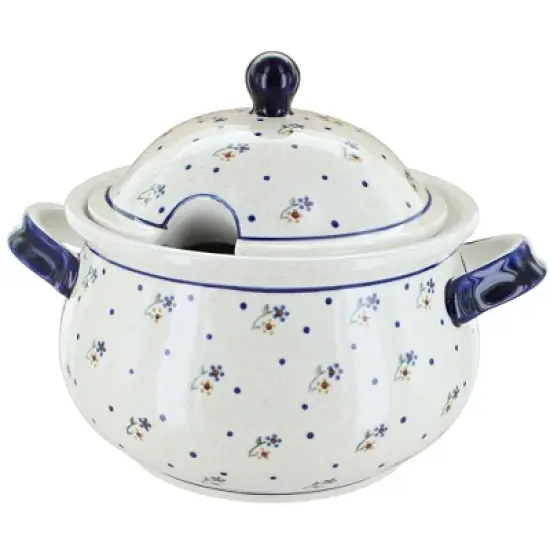 Blue Rose Polish Pottery 1004 Zaklady Soup Tureen image {1}