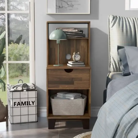 Loreman 1 Drawer Nightstand - miBasics image {6}