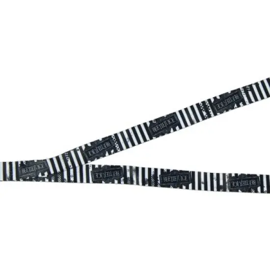 Beetlejuice Never Trust The Living Lanyard ID Holder, Rubber Charm And Sticker image {2}