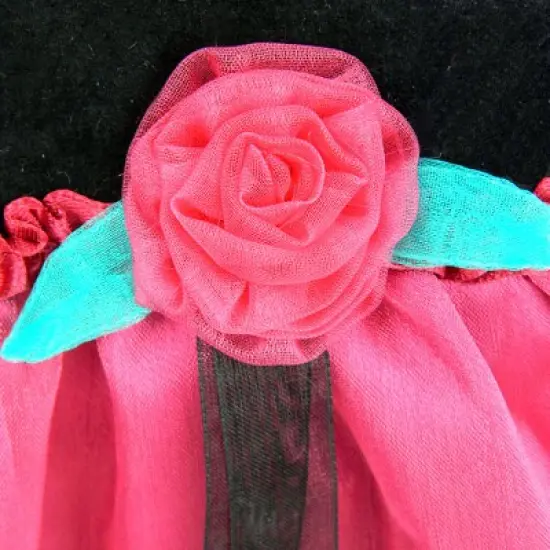 Sophia&rsquo;s Velvet & Satin Holiday Dress for 15&rdquo; Baby Dolls, Black/Berry image {2}