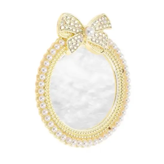 Unique Bargains Portable Faux Pearl Nail Art Palette 1 Pc image {6}