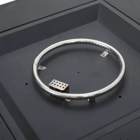 Aidan Outdoor 50000 BTU Light Weight Concrete Square Fire Pit - Christopher Knight Home: image {6}