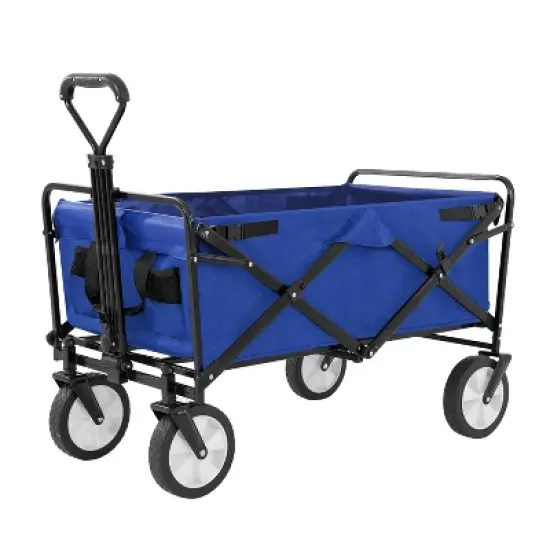 FDW Collapsible Wagon Folding Wagon Garden Cart with Large Capacity image {8}