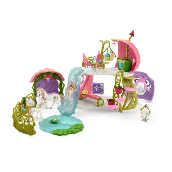 Schleich Glittering Flower House with Unicorns image {2}
