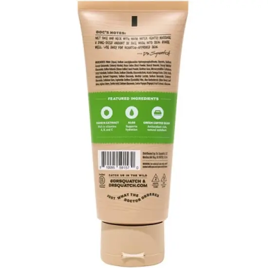 DR. SQUATCH Men's Natural Face Wash - Cool Fresh Aloe - 4oz image {1}