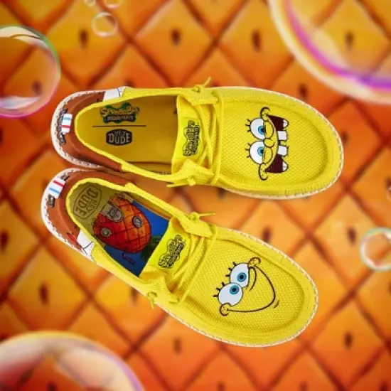 Hey Dude X SpongeBob - Mens Comfortable Slip on Shoes image {1}