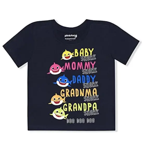 Nickelodeon Boy's 3-Pack Baby Shark 3D Fin Hoodie Shirt, Graphic Tee and Casual Short Set for Toddler image {3}