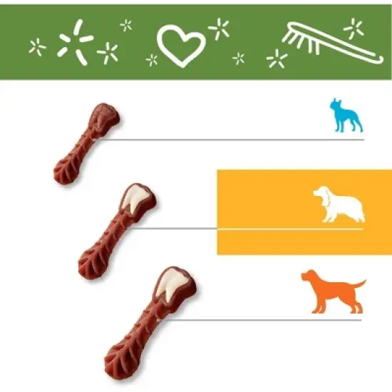 WHIMZEES by Wellness Medium Value Bag Dental Chew Dog Treat with Vegetable Flavor - 12.7oz image {4}