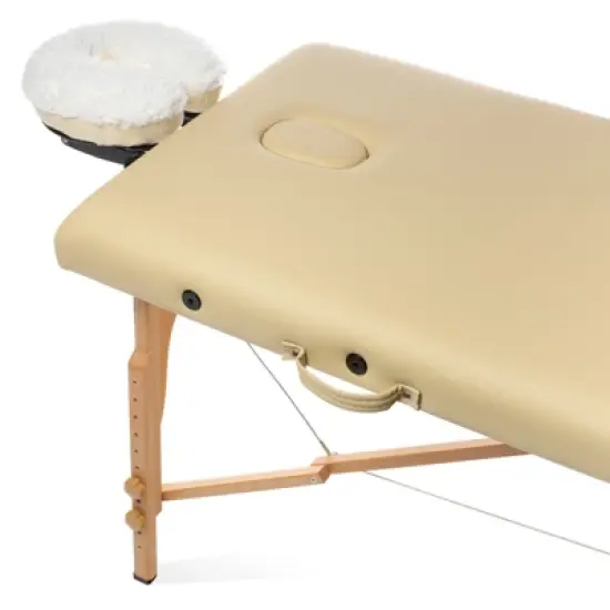 Saloniture Fleece 1/2" Thick Massage Table Pad & Face Cradle Set - Soft and Comfortable Facial Bed and Headrest Pillow Cover image {1}