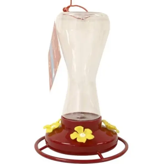 Heath Outdoor Products Plastic Hummingbird Feeder - Clear/Red(18 Oz) image {1}