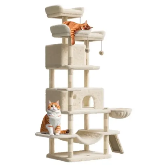 Large Multi-Level Cat Tree 68.5 Inches Heavy Duty Cat Tower for Indoor Large Cats 20 lbs+ image {7}