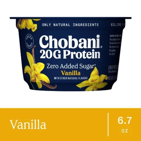Chobani 20g Protein Vanilla Greek Yogurt - 6.7oz image {6}
