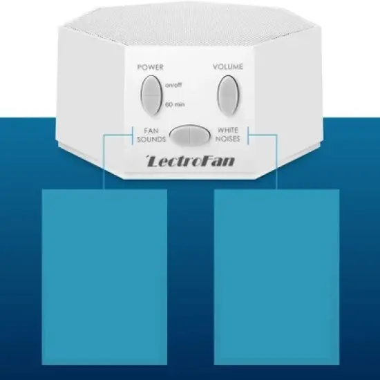 LectroFan Premium High Fidelity Noise Sound Machine with 20 Unique Non-Looping Fan and White Noise Sounds and Sleep Timer image {2}