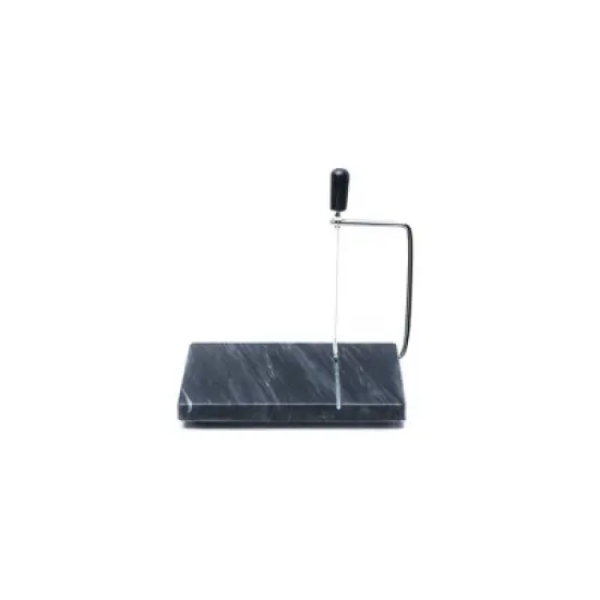 Marble Cheese Slicer Black - Fox Run: Wire Slicer for Block Cheese, Freestanding Marble Kitchen Tool, Includes 2 Blades image {7}