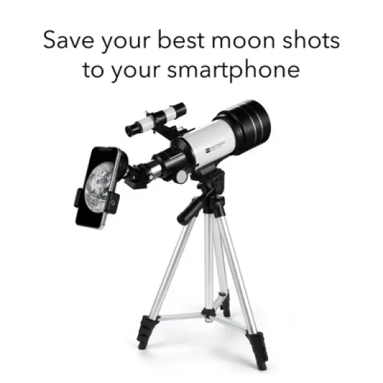 Dartwood Astronomical Telescope - 360&deg; Rotational Telescope - Multiple Eyepieces Included for Different Zoom (Black/White, 2 Pack) image {1}
