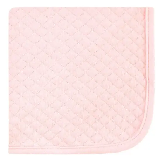 Hudson Baby Infant Girl Quilted Cotton Washcloths, Girl Forest, One Size image {2}