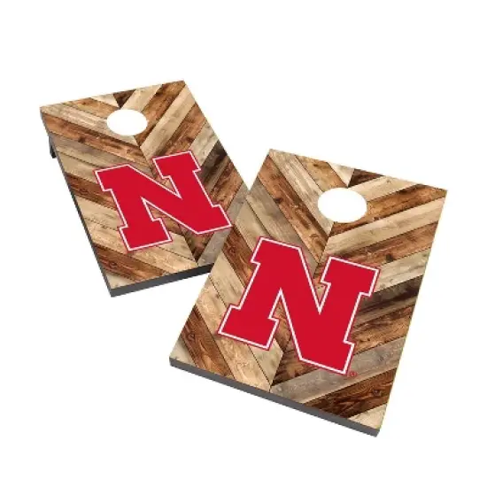 NCAA Nebraska Cornhuskers 2'x3' Cornhole Bag Toss Game Set image {1}