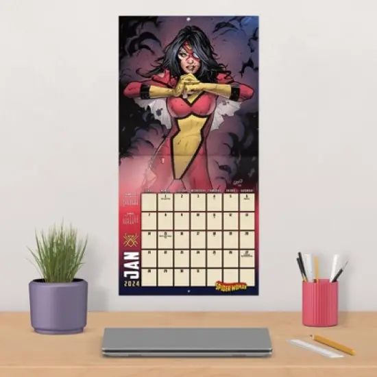 Trends International Inc. 2023-24 Wall Calendar 12"x12" Marvel Women of Marvel image {4}