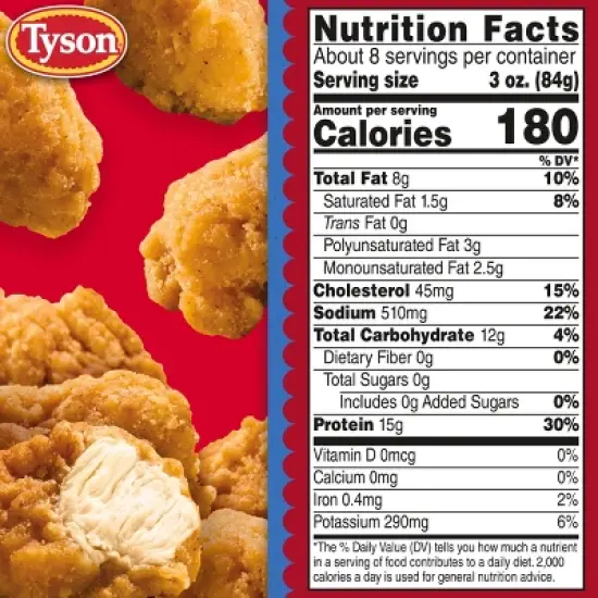 Tyson Any'tizers Frozen Crispy Boneless Chicken Bites - 24oz image {6}