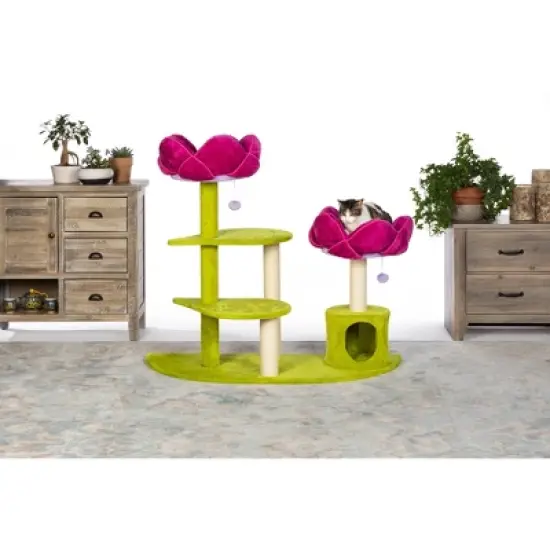 Prevue Pet Products Kitty Power Flower Garden Cat Tree Tower image {12}