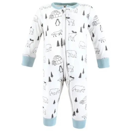 Hudson Baby Cotton Sleep and Play, Penguin image {2}